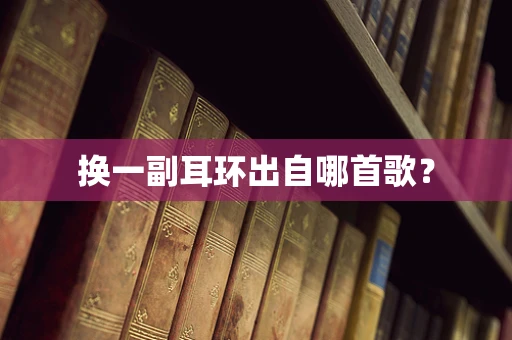 换一副耳环出自哪首歌？