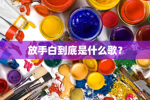 放手白到底是什么歌？