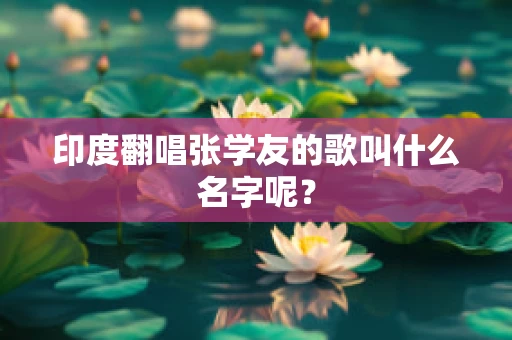 印度翻唱张学友的歌叫什么名字呢？