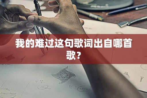 我的难过这句歌词出自哪首歌？