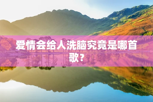 爱情会给人洗脑究竟是哪首歌？