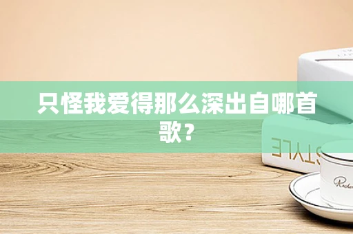 只怪我爱得那么深出自哪首歌？