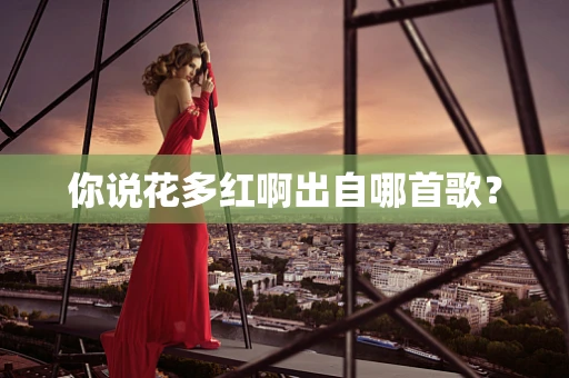 你说花多红啊出自哪首歌？