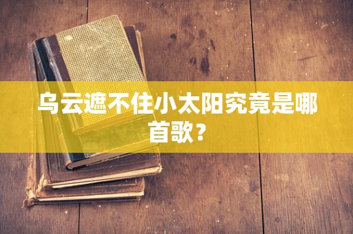 乌云遮不住小太阳究竟是哪首歌？