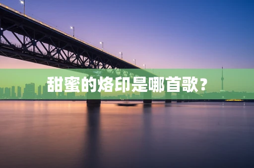甜蜜的烙印是哪首歌？
