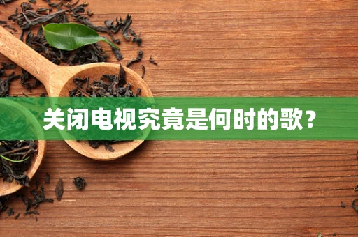 关闭电视究竟是何时的歌？