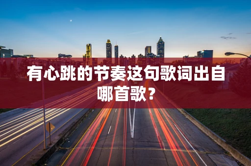 有心跳的节奏这句歌词出自哪首歌？