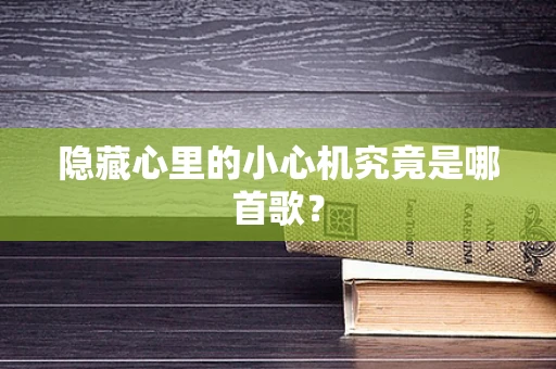 隐藏心里的小心机究竟是哪首歌？