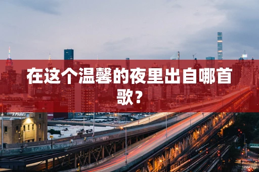 在这个温馨的夜里出自哪首歌？