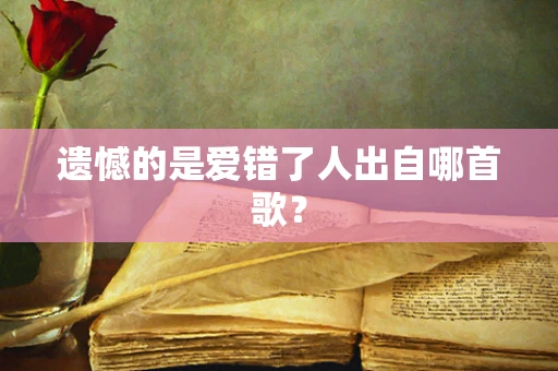 遗憾的是爱错了人出自哪首歌？