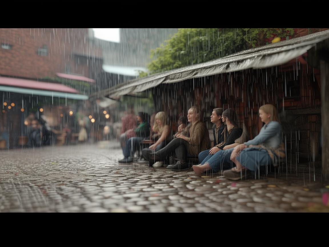 躲雨片段放的是什么歌？