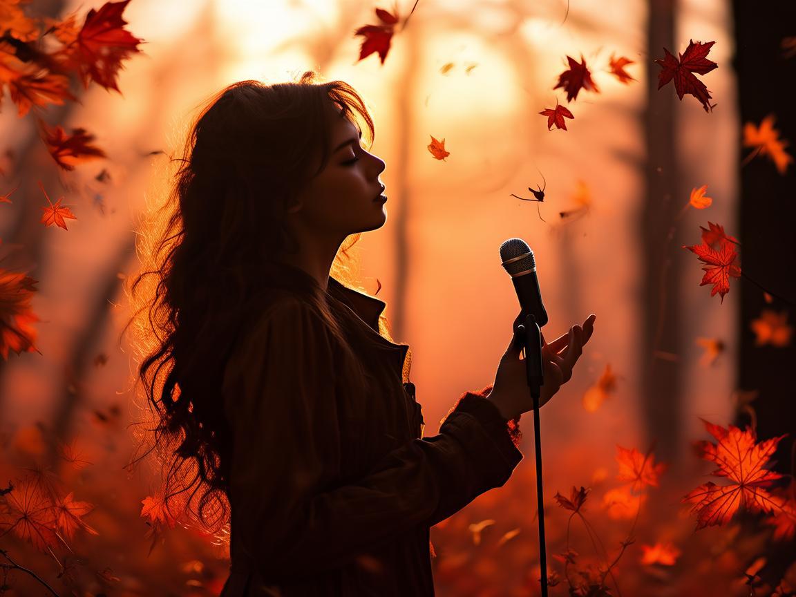 最后的枫叶女生究竟唱了什么歌？